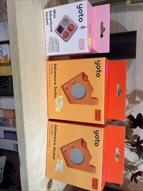 2 Yoto Adventure Jacket Speaker Cover - Orange (Packaged) and 1 mini